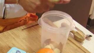 Papilla de galletas y yogur de frutas  Recetas fáciles para bebés y niños [upl. by Templer]