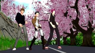 Death Note  Attack On Titan  Free 【Te Amo  Lawlight Ereri amp Rinharu】MMD [upl. by Metts]