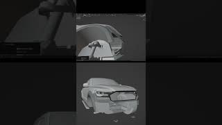 Ford Ranger Fascia  Blender 3D Modeling Timelapse [upl. by Assirrem]