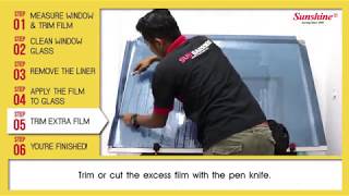 How To Install Window Film [upl. by Dowzall552]