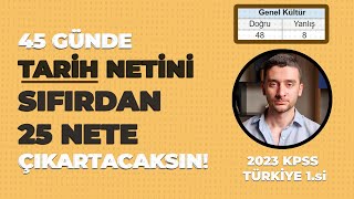 Tarih Nasıl Çalıştım 2023 KPSS Türkiye 1si Anlatıyor kpss2024 yks lgs [upl. by Llebiram]