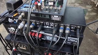 actual 3 way connection 1 mixer amp1 crossover and 3 amplifier how to connect [upl. by Shaner]