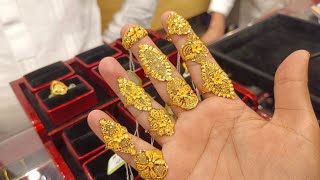 মাত্র ২ আনা থেকে সোনার আংটি কিনুন😱  Gold Finger Ring Design With Price  Dubai Gold Price [upl. by Vladi]