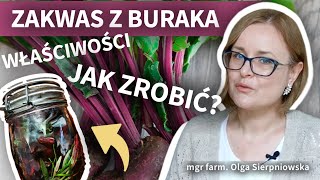 Jak zrobić zakwas z buraków Sok z buraka zakwas z buraków WŁAŚCIWOŚCI Zakwas z buraka dla dzieci [upl. by Roque]