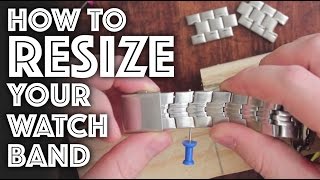 How to Resize  Adjust a Watch Band [upl. by Elbys]