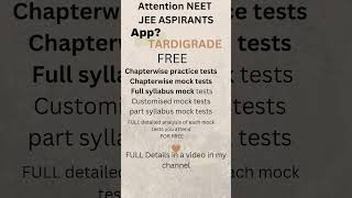 Free chapterwise mock tests and full length mock tests neet jee mocktest motivation [upl. by Freberg620]