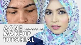 Cara Makeup Menutupi Jerawat  Acne Coverage Drugstore Makeup Tutorial [upl. by Schnabel403]