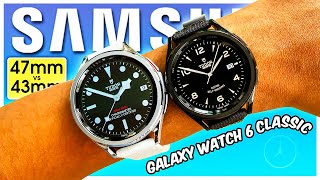 Galaxy Watch 6 Classic 47mm vs 43mm Dont Buy the WRONG ONE [upl. by Alidis136]