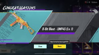 Redeeming 8bit Blast UMP and upgrading it  CYBER  PUBG [upl. by Tigirb]