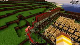 MC Minecraft Pistons  Automatic Wheat Farm WITH TUTORIAL [upl. by Attenov]