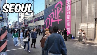 Seongsudong Cafe Street Walking Tour Seoul City Korea 4k City Tour [upl. by Nahttam292]