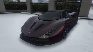 Cars of GTA VNew Contract DLC Overflod Zeno SSC Tuatara [upl. by Neroc]