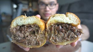 This PHILLY CHEESE STEAK is pretty darn close to Authentic Recipe [upl. by Davenport]