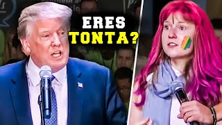 DONALD TRUMP desafiando y DESTRUYENDO a la cultura WOKE [upl. by Frasco335]