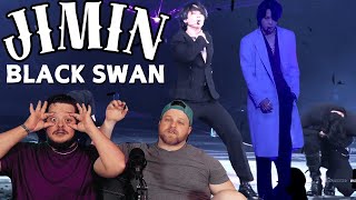 BTS JIMIN  Black Swan FANCAM REACTION [upl. by Ynaittirb]