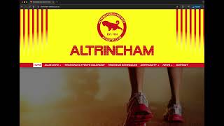 Altrincham amp District Athletics club Website design in Leeds by SiPatinc [upl. by Sine599]