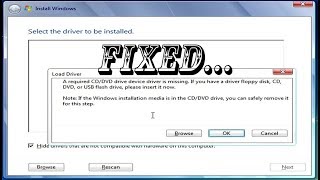 FIXED USB Windows 7 Installation Required CDDVD Drive Device Driver is Missing error [upl. by Aerahs]