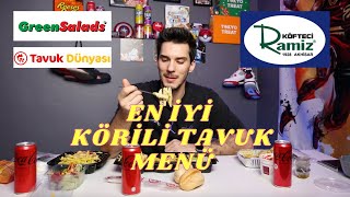 Tavuk Dünyası x Green Salads x Köfteci Ramiz Tavuk amp Makarna amp Salata [upl. by Yenffit]