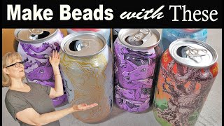 Upcycled Metal Beads  3 Techniques For Making Beads From Aluminum Soda amp Beer Cans [upl. by Windy430]