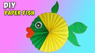 Easy Paper Fish Craft A Perfect Project for Kids of All Ages [upl. by Dinin293]