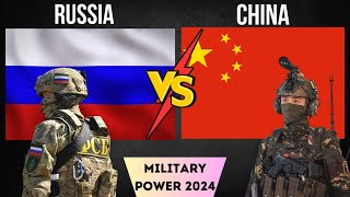 CHINA vs Russia Military Power Comparison  2024 [upl. by Cicely]