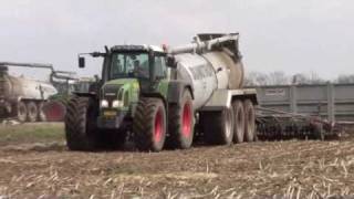 Fendt 924 Harsø slurrytanker Skamstrup Maskinstation Denmark Trekkerweb [upl. by Anivle966]