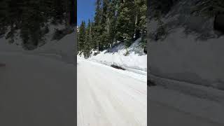 Snowboarding snowbowl in MID MAY 2024 snowboarding skiing winter crazy beach [upl. by Leruj]