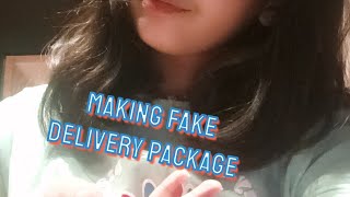 fake delivery package making part 2 [upl. by Claud]