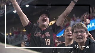 Chase Field roared as Diamondbacks swept the Dodgers [upl. by Nekciv]