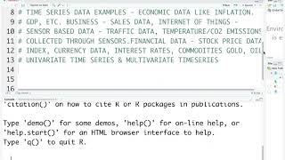 Time Series Univariate Time Series Analytics using R [upl. by Ikila918]