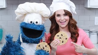 CHOCOLATE CHIP COOKIES w COOKIE MONSTER  NERDY NUMMIES [upl. by Meurer]