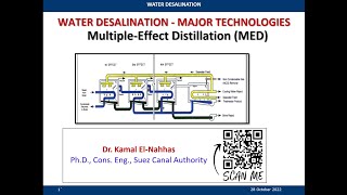 Multiple Effect Distillation MED  Desalination Process  تحلية المياه بالتقطير متعدد التأثير [upl. by Sairtemed]