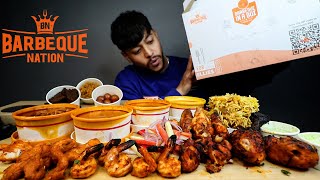 ULTIMATE NONVEG MEAL IN A BOX  NONVEG OVERLOAD BY BARBEQUE NATION  MUKBANG [upl. by O'Rourke]