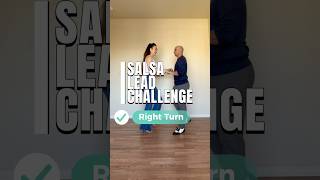 Lets Learn Salsa Leading Basics with Maki “Right Turn” salsa salsadancing dance baile shorts [upl. by Dunton]