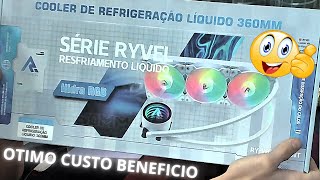 UNBOXING  Water Cooler Ryvel Hidra 360mm Otimo custo beneficio [upl. by Yanahs]