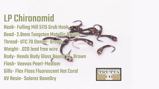 LP Chironomid Fly Tying Tutorial Stillwater pattern for BIG TROUT [upl. by Karalee]