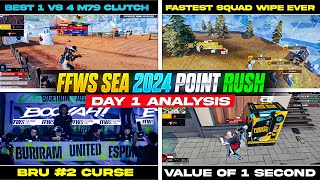 FFWS SEA 2024 POINT RUSH  DAY 1 ANALYSIS  FREE FIRE WORLD SERIES SEA  FFWS SEA FALL BEST MOMENTS [upl. by Close]