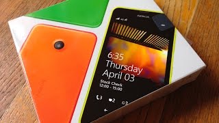 Nokia Lumia 635 unboxing  Bright Yellow [upl. by Phedra]