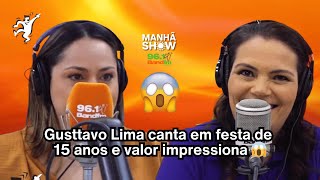 Gusttavo Lima canta em festa de 15 anos por valor milionário  Manhã Show [upl. by Sergio]