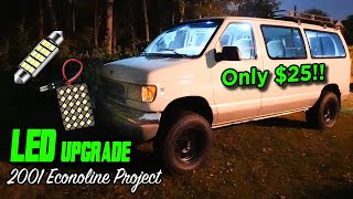 Dome Light Fix and LED Upgrade for only 25  2001 Ford Econoline [upl. by Aronid]