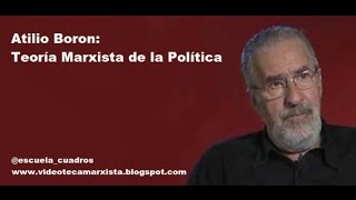 Atilio Boron Teoría Marxista de la Política [upl. by Halivah633]