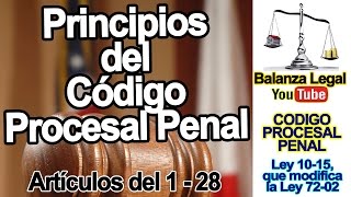 Principios fundamentales del código procesal penal [upl. by Kant]