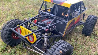 RC4WD 110 Miller Motorsports crawling logs in 4WD and ripping 2WD burnoutsw ESSOne sound unit [upl. by Dranyer]