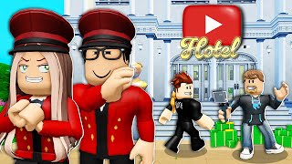 We Opened A YOUTUBE HOTEL To Prank This YOUTUBER Roblox [upl. by Waldman]