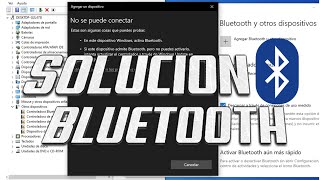 COMO SOLUCIONAR PROBLEMAS de CONEXION del BLUETOOTH en pc WINDOWS 10 2021 ✅ ACTIVAR E INSTALAR OK 😎 [upl. by Hertzog652]