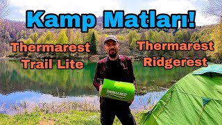 Kamp Matı İncelemesi  Thermarest Trail Lite  Thermarest Ridgerest  Evimdoğa [upl. by Zanze]