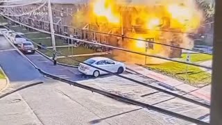 SHOCKING Video of exploding apartment building shows impact of blast [upl. by Eerrehs]