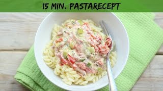 15 min pastarecept  LEKKER EN SIMPEL [upl. by Kooima]