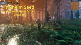 Valheim Seed  Maypole and great farm location  4rhyUCMwnU [upl. by Richia]