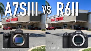 Canon R6ii vs Sony a7siii 4k60fps Video Comparation [upl. by Glendon]